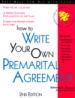 How to Write Your Own Premarital Agreement