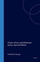 Choice of Law and Multistate Justice