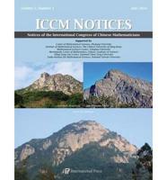 Notices of the International Congress of Chinese Mathematics