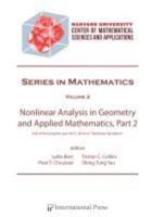 Nonlinear Analysis in Geometry and Applied Mathematics. Part 2