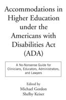 Accommodations in Higher Education Under the Americans With Disabilities Act (ADA)