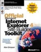 Official Microsoft Internet Explorer 4 Site Builder Toolkit