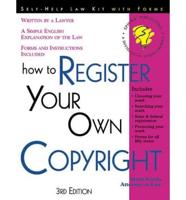 How to Register Your Own Copyr