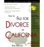 How to File for Divorce in California