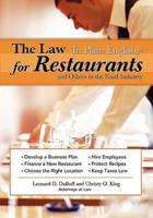 The Law (In Plain English) for Restaurants, and Others in the Food Industry