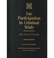 Lay Participation in Criminal Trials