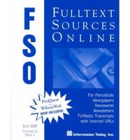 Fulltext Sources Online, July, 2000