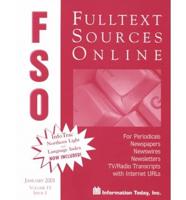 Fulltext Sources Online, January 2001