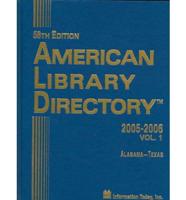 American Library Directory 2005-2006