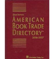 American Book Trade Directory 2006-2007