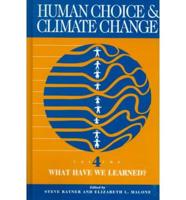 Human Choice and Climate Change