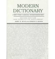 Modern Dictionary for the Legal Profession