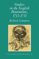 Studies in the English Pantomime, 1712-1733