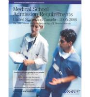 Medical School Admission Requirements 2005-2006