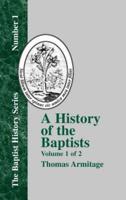 A History of the Baptists - Vol. 1