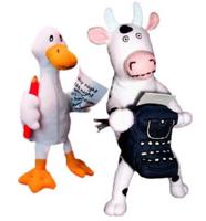 Click, Clack, Moo Cow & Duck Puppet Set