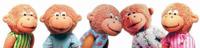 Five Little Monkeys Finger Puppet Playset