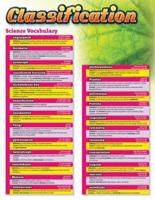 Science Vocabulary: Classification Chart