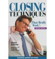 Closing Techniques