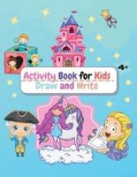 Activity Book for Kids Draw and Write