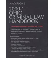 Anderson's 2000-1 Ohio Criminal Law Handbook