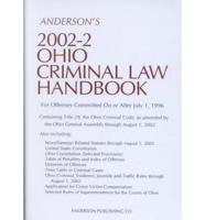 Anderson's 2002-2 Ohio Criminal Law Handbook