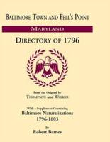 Baltimore and Fell's Point Directory of 1796
