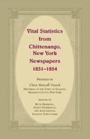 Vital Statistics from Chittenango, New York, Newspapers, 1831-1854