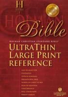 HCSB Large Print Ultrathin Reference Bible, Black Bonded Leather