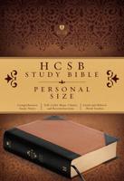 HCSB Study Bible Personal Size, Black/Tan LeatherTouch Portfolio