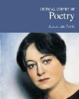 Critical Survey of Poetry. American Poets
