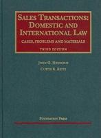 Sales Transactions: Domestic and International Law