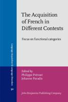 The Acquisition of French in Different Contexts