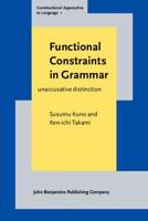 Functional Constraints in Grammar