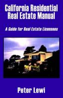 California Residential Real Estate Manual