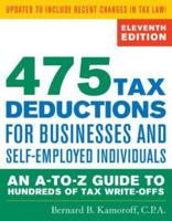 475 Tax Deductions for Businesses and Self-Employed Individuals