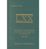 X Congress of the International Organization for Septuagint and Cognate Studies, Oslo, 1998