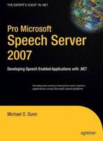 Pro Microsoft Speech Server 2007