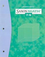 Saxon Math 7/6 Solutions Manual