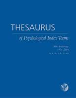 Thesaurus of Psychological Index Terms