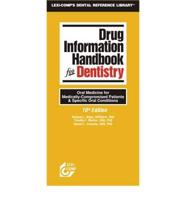 Drug Information Handbook For Dentistry