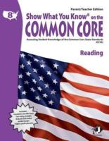 Swyk on the Common Core Reading Gr 8, Parent/Teacher Edition