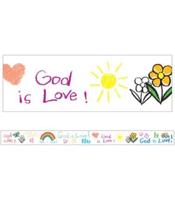 God Is Love Straight Bulletin Board Borders