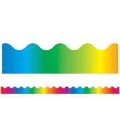 Rainbow Scalloped Bulletin Board Borders