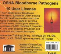 Osha Bloodborne Pathogens, 10 Users Cd
