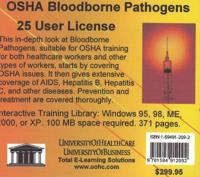Osha Bloodborne Pathogens, 25 Users Cd