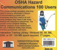 OSHA Hazard Communications, 100 Users CD