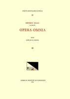 CMM 65 HEINRICH ISAAC (Ca. 1450-1517), Opera Omnia, Edited by Edward R. Lerner. Vol. III [Alternatim Masses for Five Voices, II]