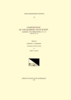 CMM 75 Compositions of the Bamberg Manuscript Bamberg, Staatsbibliothek, Lit. 115 (Olim Ed. IV.6.), Edited by Gordon A. Anderson
