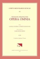 CMM 63 THOMAS CRECQUILLON (Ca. 1510 Ca. 1557), Opera Omnia, Edited by Barton Hudson, Mary Tiffany Ferer, Laura Youens. Vol. XVII Chansons a 4